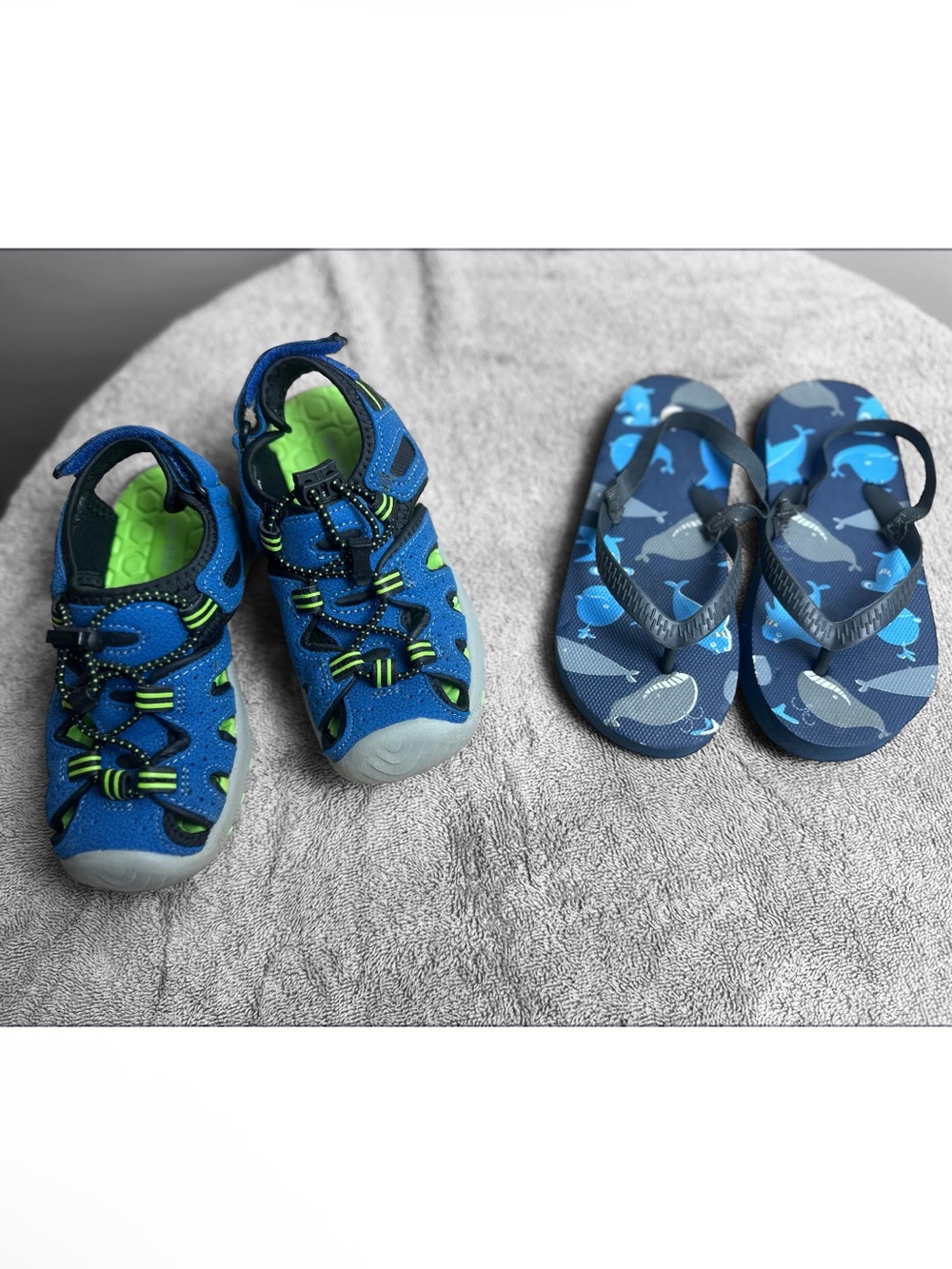 Kids Blue Slip-On Water Shoes and Sandals - Picture 14 of 16